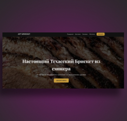 Скриншот сайта ресторана brisket52 — рост конверсии на 320%